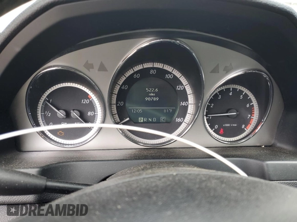 2009 Mercedes-Benz C 300 Sport with VIN WDDGF54X79R064231, listed as a Copart auction lot 58400805 with 90,789 mi miles and Salvage title. Bid and sale history available at DreamBid. Image 9.