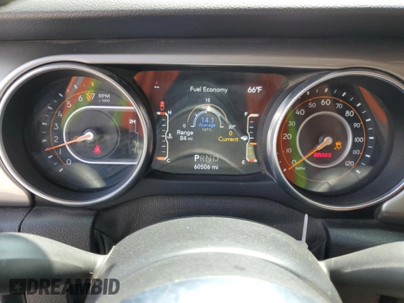 2020 Jeep Gladiator Overland с VIN 1C6HJTFG4LL171074, выставлен на аукционе Copart как лот 55677395 с пробегом 60 506 миль миль и Списание • Salvage title. История ставок и продаж доступна на DreamBid. Изображение 9.