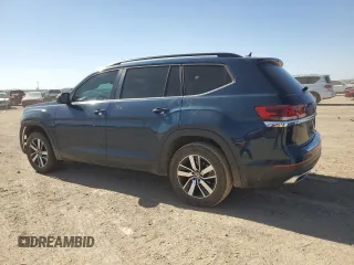 2021 Volkswagen Atlas S with VIN 1V2AP2CA8MC591195, listed as a Copart auction lot 43898235 with 51,443 mi miles and Salvage title. Bid and sale history available at DreamBid. Image 2.