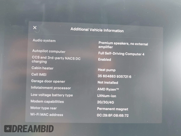 2024 Tesla Model Y с VIN 7SAYGDEDXRF054960, выставлен на аукционе IAAI как лот 42585098 с пробегом 17 703 миль миль и . История ставок и продаж доступна на DreamBid. Изображение 17.