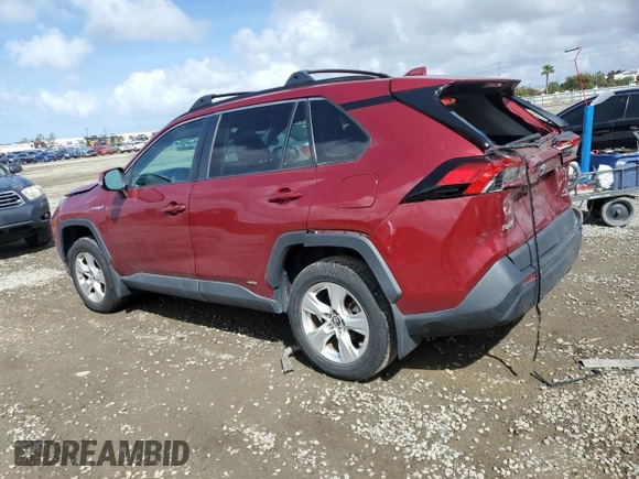 2019 Toyota RAV4 Hybrid XLE with VIN 2T3RWRFV4KW009912, listed as a Copart auction lot 51469395 with 96,489 mi miles and Salvage Title. Bid and sale history available at carsss.com. Image 2.