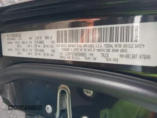 2019 Ram 1500 Tradesman z VIN 1C6RR7KT0KS508822, wystawiony jako IAAI lot #41014684 z przebiegiem 132 825 mil mil oraz . Historia ofert i sprzedaży dostępna na DreamBid. Obrazek 9.