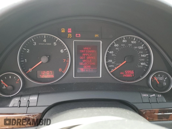 2008 Audi A4 2.0T with VIN WAUAF78E98A166631, listed as a Copart auction lot 65085665 with 149,851 mi miles and Clean title. Bid and sale history available at DreamBid. Image 9.