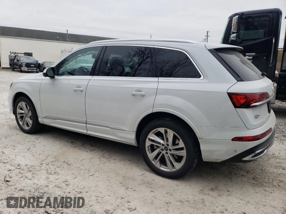 2023 Audi Q7 Premium z VIN WA1AXBF78PD012961, wystawiony jako Copart lot #83528094 z przebiegiem 31 698 mil mil oraz Szkoda całkowita • Salvage title. Historia ofert i sprzedaży dostępna na DreamBid. Obrazek 2.