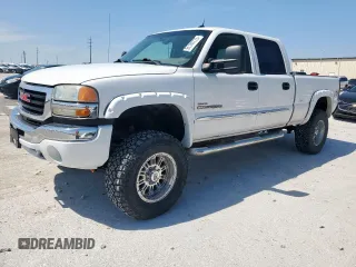 2005 GMC Sierra 2500HD SLE z VIN 1GTHK23245F813805, wystawiony jako Copart lot #51147775 z przebiegiem 213 786 mil mil oraz Czysty tytuł • Clean title. Historia ofert i sprzedaży dostępna na DreamBid. Obrazek 1.