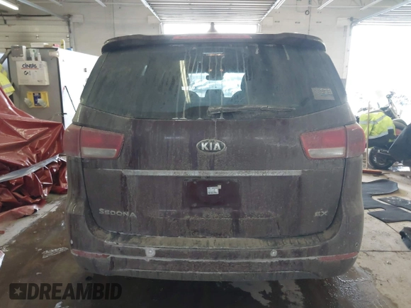 2017 Kia Sedona EX with VIN KNDMC5C1XH6292548, listed as a IAAI auction lot 41326653 with 121,491 mi miles. Bid and sale history available at carsss.com. Image 17.