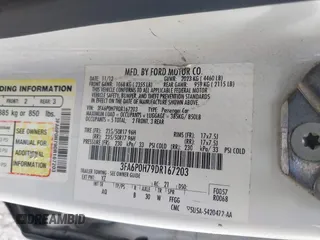 2013 Ford Fusion SE with VIN 3FA6P0H79DR167203, listed as a IAAI auction lot 42674507 with 181,474 mi miles and . Bid and sale history available at DreamBid. Image 9.