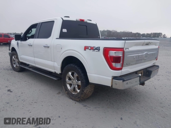 2021 Ford F-150 XL with VIN 1FTFW1E83MFA40301, listed as a IAAI auction lot 41542719 with 132,629 mi miles. Bid and sale history available at carsss.com. Image 3.
