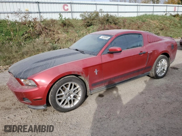 2012 Ford Mustang V6 Premium with VIN 1ZVBP8AMXC5219508, listed as a Copart auction lot 74293984 with 95,873 mi miles and Clean Title. Bid and sale history available at carsss.com. Image 1.
