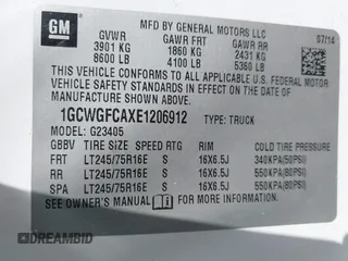 2014 Chevrolet Express Cargo Van with VIN 1GCWGFCAXE1206912, listed as a IAAI auction lot 41700273 with 177,348 mi miles. Bid and sale history available at carsss.com. Image 9.