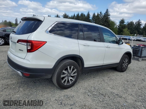 2020 Honda Pilot EX-L with VIN 5FNYF6H53LB041278, listed as a Copart auction lot 56803155 with 48,268 mi miles and Salvage title. Bid and sale history available at DreamBid. Image 3.
