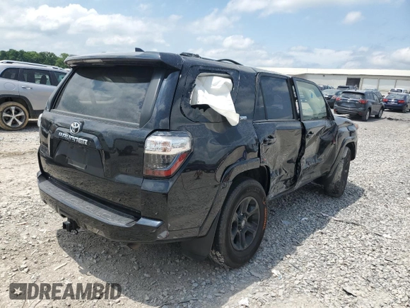 2022 Toyota 4Runner SR5 with VIN JTEEU5JR4N5260072, listed as a Copart auction lot 56194585 with 54,773 mi miles and Salvage title. Bid and sale history available at DreamBid. Image 3.