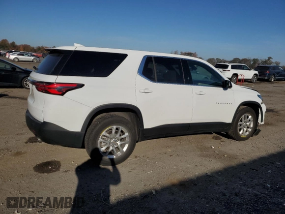 2022 Chevrolet Traverse LS with VIN 1GNEVFKW2NJ154441, listed as a Copart auction lot 78128824 with 37,215 mi miles and Salvage Title. Bid and sale history available at carsss.com. Image 3.