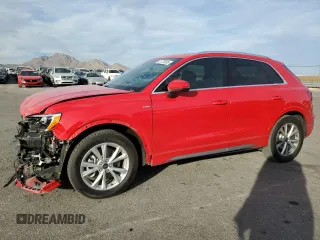 2022 Audi Q3 S line Premium with VIN WA1DECF33N1150413, listed as a Copart auction lot 43773895 with 43,800 mi miles and Salvage Title. Bid and sale history available at DreamBid. Image 1.