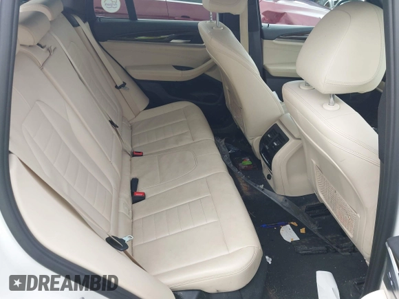 2019 BMW X3 xDrive30i with VIN 5UXTR9C5XKLE17238, listed as a IAAI auction lot 42030258 with 48,192 mi miles. Bid and sale history available at carsss.com. Image 8.
