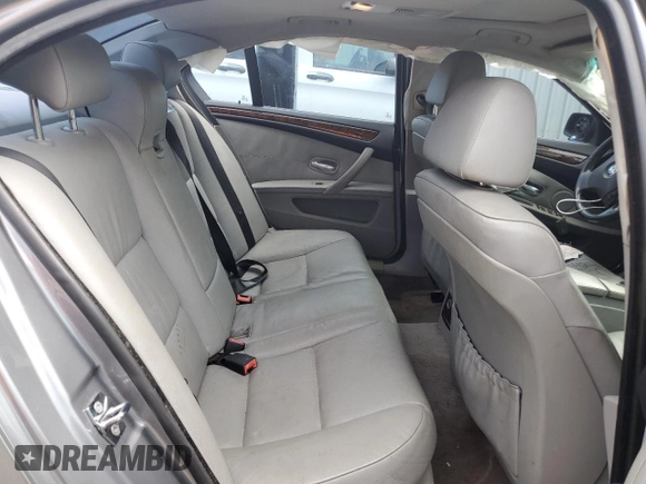 2008 BMW 5 Series 528i with VIN WBANU53528CT06591, listed as a Copart auction lot 64806784 with 208,345 mi miles and Salvage Title. Bid and sale history available at DreamBid. Image 10.