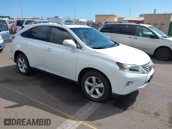 2013 Lexus RX 350 with VIN JTJZK1BA1D2007382, listed as a IAAI auction lot 41338395 with 64,577 mi miles and . Bid and sale history available at DreamBid. Image 1.