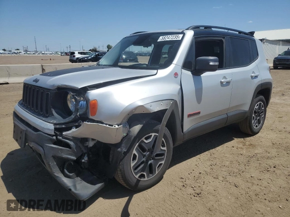2017 Jeep Renegade Trailhawk с VIN ZACCJBCB9HPE82976, выставлен на аукционе Copart как лот 58247235 с пробегом 92 350 миль миль и Списание • Salvage title. История ставок и продаж доступна на DreamBid. Изображение 1.