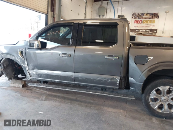 2022 Ford F-150 XL with VIN 1FTFW1E88NFA39758, listed as a IAAI auction lot 41619195 with 87,294 mi miles. Bid and sale history available at carsss.com. Image 14.