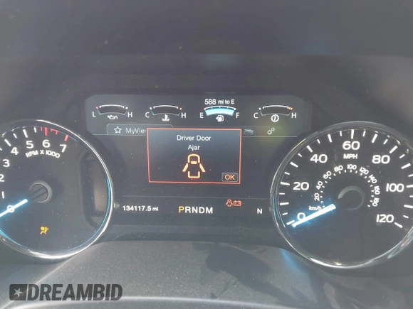 2018 Ford F-150 XL with VIN 1FTFW1E55JKD77092, listed as a IAAI auction lot 41525963 with 134,117 mi miles. Bid and sale history available at carsss.com. Image 7.