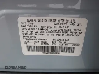 2011 Infiniti EX Journey z VIN JN1AJ0HPXBM802041, wystawiony jako IAAI lot #42269295 z przebiegiem 105 791 mil mil oraz . Historia ofert i sprzedaży dostępna na DreamBid. Obrazek 9.