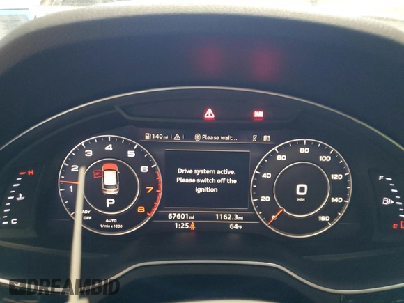 2019 Audi Q7 Premium Plus with VIN WA1LAAF78KD042605, listed as a Copart auction lot 56993735 with 67,601 mi miles and Salvage title. Bid and sale history available at DreamBid. Image 9.