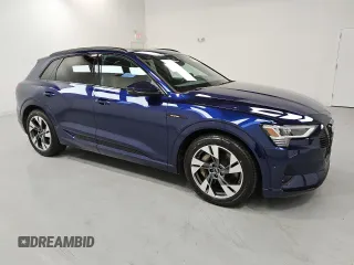 2022 Audi e-tron Premium with VIN WA1AAAGE4NB022730, listed as a Copart auction lot 56118575 with 47,680 mi miles and Clean title. Bid and sale history available at DreamBid. Image 4.