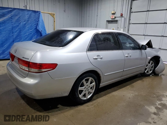 2003 Honda Accord EX z VIN 1HGCM66533A001604, wystawiony jako Copart lot #52806225 z przebiegiem 185 379 mil mil oraz Szkoda całkowita • Salvage title. Historia ofert i sprzedaży dostępna na DreamBid. Obrazek 3.
