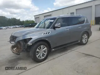 2017 Infiniti QX80 with VIN JN8AZ2NE7H9151603, listed as a Copart auction lot 60823795 with 128,027 mi miles and Clean title. Bid and sale history available at DreamBid. Image 1.
