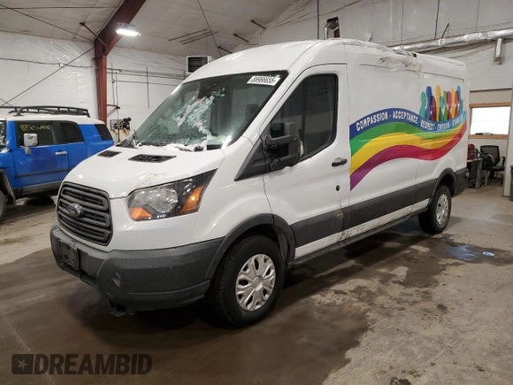2016 Ford Transit Cargo with VIN 1FTYR2CM1GKB43234, listed as a Copart auction lot 88966655 with 59,239 mi miles and Salvage Title. Bid and sale history available at DreamBid. Image 1.