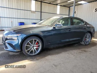 2025 Genesis G70 2.5T with VIN KMTG34SC9SU155521, listed as a Copart auction lot 61823955 with 4,175 mi miles and Salvage title. Bid and sale history available at DreamBid. Image 1.