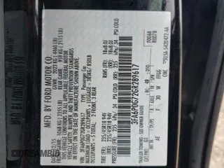 2016 Ford Fusion S with VIN 3FA6P0G72GR289617, listed as a Copart auction lot 59085715 with 196,493 mi miles and Salvage title. Bid and sale history available at DreamBid. Image 12.