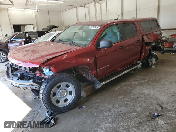 2021 Chevrolet Colorado 4WD Work Truck с VIN 1GCGTBEN5M1183109, выставлен на аукционе Copart как лот 58313425 с пробегом 60 111 миль миль и На запчасти • Non repairable. История ставок и продаж доступна на DreamBid. Изображение 1.