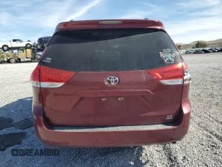 2013 Toyota Sienna LE with VIN 5TDJK3DC7DS069825, listed as a Copart auction lot 46951975 with 190,762 mi miles and Salvage Title. Bid and sale history available at carsss.com. Image 6.