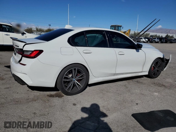 2022 BMW 3 Series M340i with VIN 3MW5U7J02N8C71976, listed as a Copart auction lot 48223325 with 41,579 mi miles and Salvage Title. Bid and sale history available at carsss.com. Image 3.