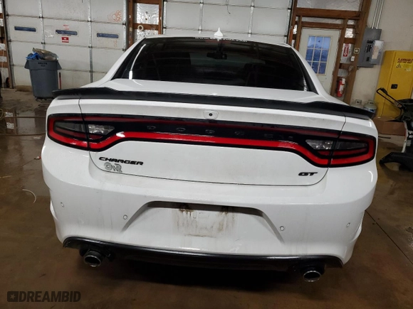 2021 Dodge Charger GT with VIN 2C3CDXHG2MH540001, listed as a Copart auction lot 87070284 with NaN miles and Salvage Title. Bid and sale history available at carsss.com. Image 6.