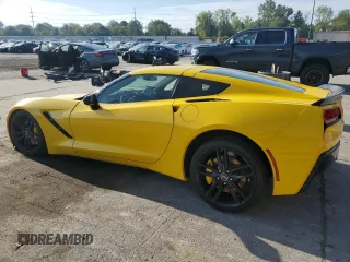 2015 Chevrolet Corvette Z51 1LT with VIN 1G1YH2D73F5000044, listed as a Copart auction lot 70773344 with 52,152 mi miles and Salvage Title. Bid and sale history available at carsss.com. Image 2.