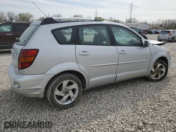 2005 Pontiac Vibe with VIN 5Y2SL63895Z411629, listed as a Copart auction lot 53546955 with Not Provided miles and Salvage Title. Bid and sale history available at carsss.com. Image 3.