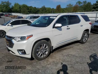 2018 Chevrolet Traverse Premier with VIN 1GNEVJKW4JJ126511, listed as a Copart auction lot 70698584 with 110,059 mi miles and Salvage Title. Bid and sale history available at carsss.com. Image 1.