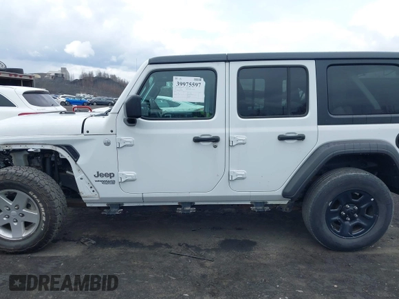 2018 Jeep Wrangler Unlimited Sport S z VIN 1C4HJXDG1JW274726, wystawiony jako IAAI lot #41890392 z przebiegiem 16 315 mil mil oraz . Historia ofert i sprzedaży dostępna na DreamBid. Obrazek 14.