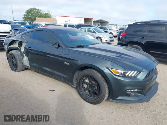 2016 Ford Mustang GT with VIN 1FA6P8CF1G5265677, listed as a IAAI auction lot 41931024 with 74,061 mi miles. Bid and sale history available at carsss.com. Image 1.