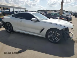 2022 BMW 8 Series 840i with VIN WBAAE2C00NCH19865, listed as a Copart auction lot 62617094 with 38,160 mi miles and Salvage Title. Bid and sale history available at carsss.com. Image 4.