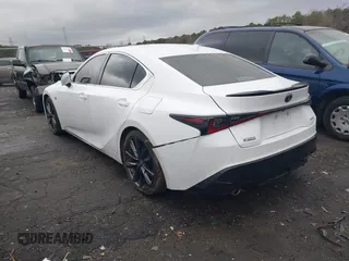 2021 Lexus IS with VIN JTHGZ1B23M5039150, listed as a IAAI auction lot 41228183 with 107,671 mi miles. Bid and sale history available at carsss.com. Image 3.