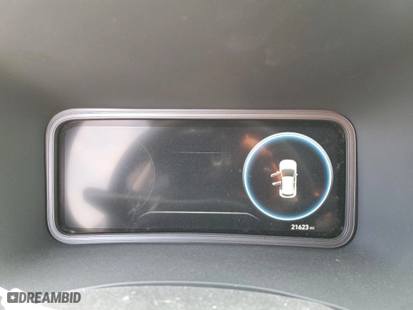 2022 Hyundai Kona Electric SEL with VIN KM8K33AG7NU155766, listed as a Copart auction lot 49143763 with 21,623 mi miles. Bid and sale history available at carsss.com. Image 9.