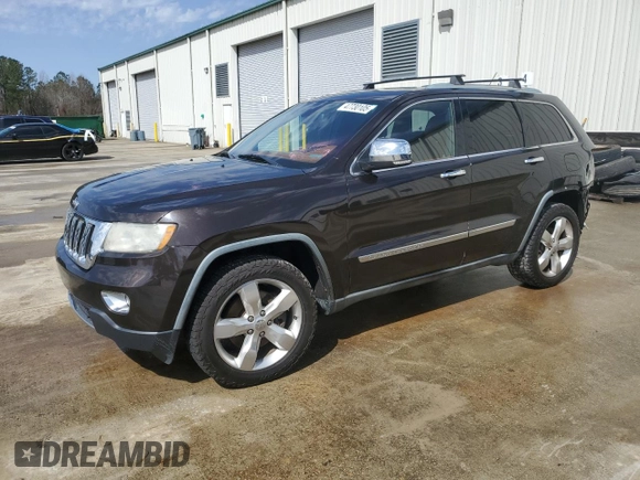 2011 Jeep Grand Cherokee Overland Summit with VIN 1J4RR6GT1BC617435, listed as a Copart auction lot 47730105 with 203,408 mi miles and Salvage Title. Bid and sale history available at carsss.com. Image 1.