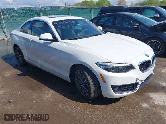 2019 BMW 2 Series 230i xDrive z VIN WBA2J3C53KVD49223, wystawiony jako IAAI lot #42166115 z przebiegiem 55 303 mil mil oraz . Historia ofert i sprzedaży dostępna na DreamBid. Obrazek 1.