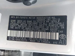 2015 Toyota Corolla L with VIN 2T1BURHE7FC362276, listed as a IAAI auction lot 41946466 with 105,957 mi miles and . Bid and sale history available at DreamBid. Image 9.