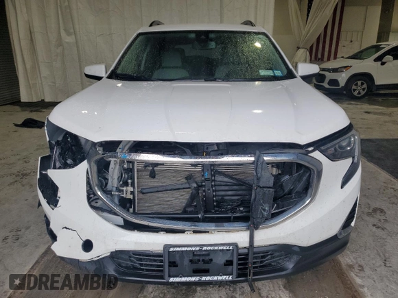 2020 GMC Terrain SLE with VIN 3GKALTEV5LL337681, listed as a Copart auction lot 59696575 with 57,815 mi miles and Salvage title. Bid and sale history available at DreamBid. Image 5.