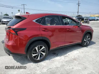 2020 Lexus NX with VIN JTJGARBZ7L5020469, listed as a Copart auction lot 53142565 with 9,260 mi miles and Salvage Title. Bid and sale history available at carsss.com. Image 3.