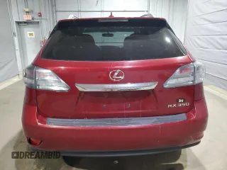 2011 Lexus RX 350 with VIN 2T2BK1BA0BC096540, listed as a Copart auction lot 48658195 with 123,672 mi miles and Salvage Title. Bid and sale history available at DreamBid. Image 6.